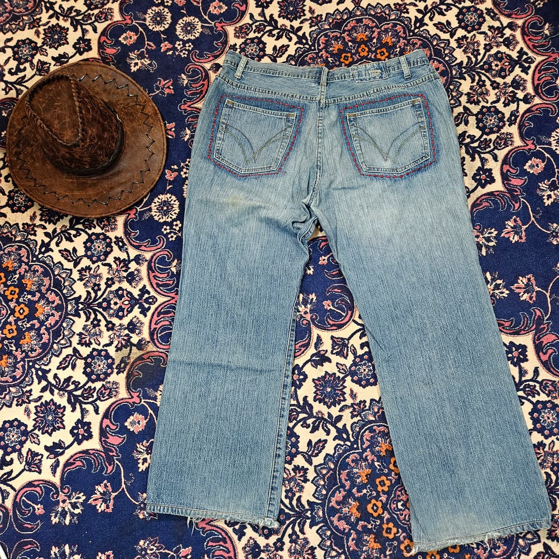 디젤(Diesel) in Italy 빈티지 스티치 데님 팬츠 38size 상품이미지2