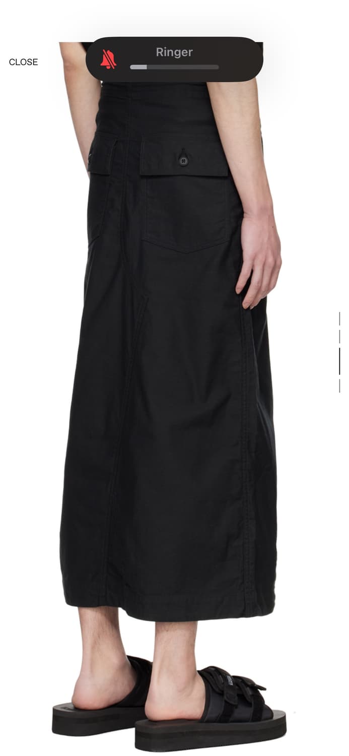 Needles Fatigue Midi Skirt(Black) 상품이미지3