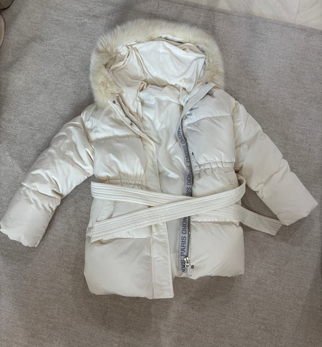 산드로 아이보리 패딩 상품이미지1