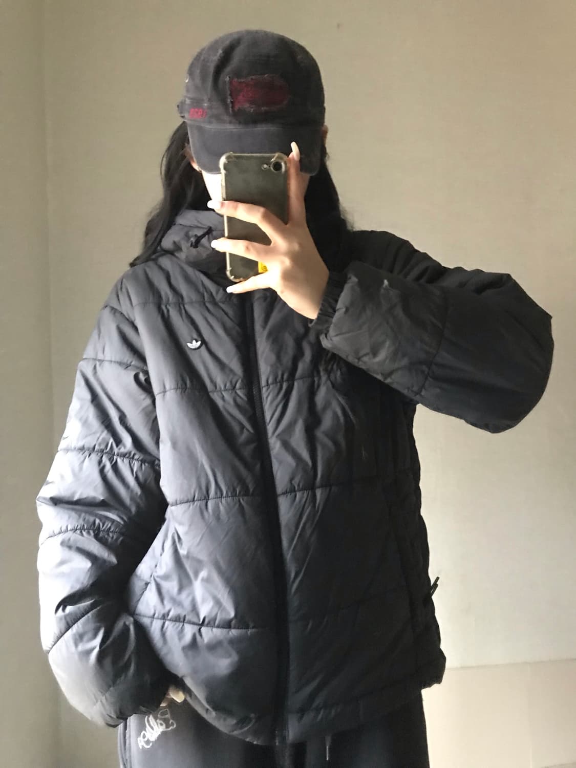 아디다스 파이어버드 블랙 패딩 상품이미지1