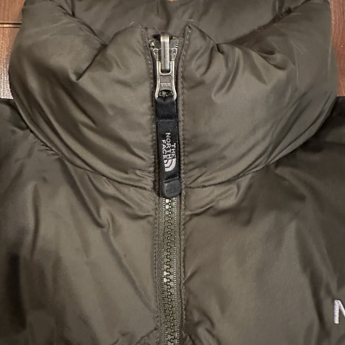 90s 노스페이스 700 다운 패딩 카키 올리브 자켓 상품이미지5