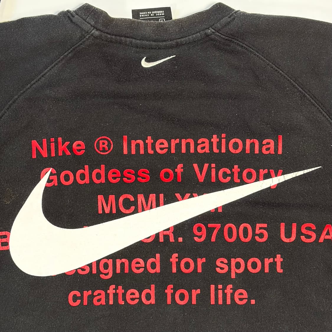 나이키 더블 스우시 블랙 맨투맨 M 상품이미지5