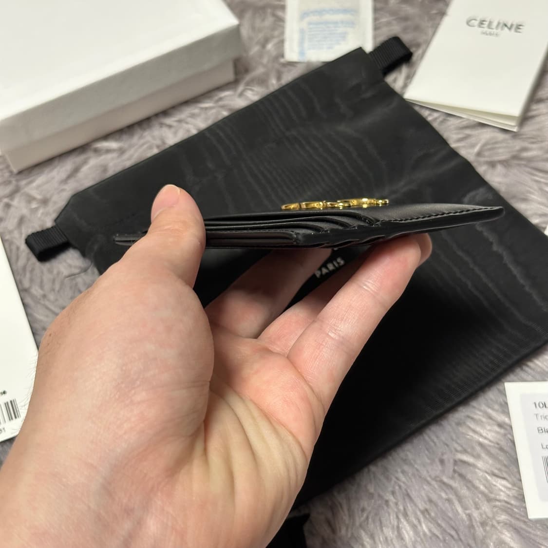 [풀구성] 셀린느 트리옹프 카드지갑 블랙 상품이미지7