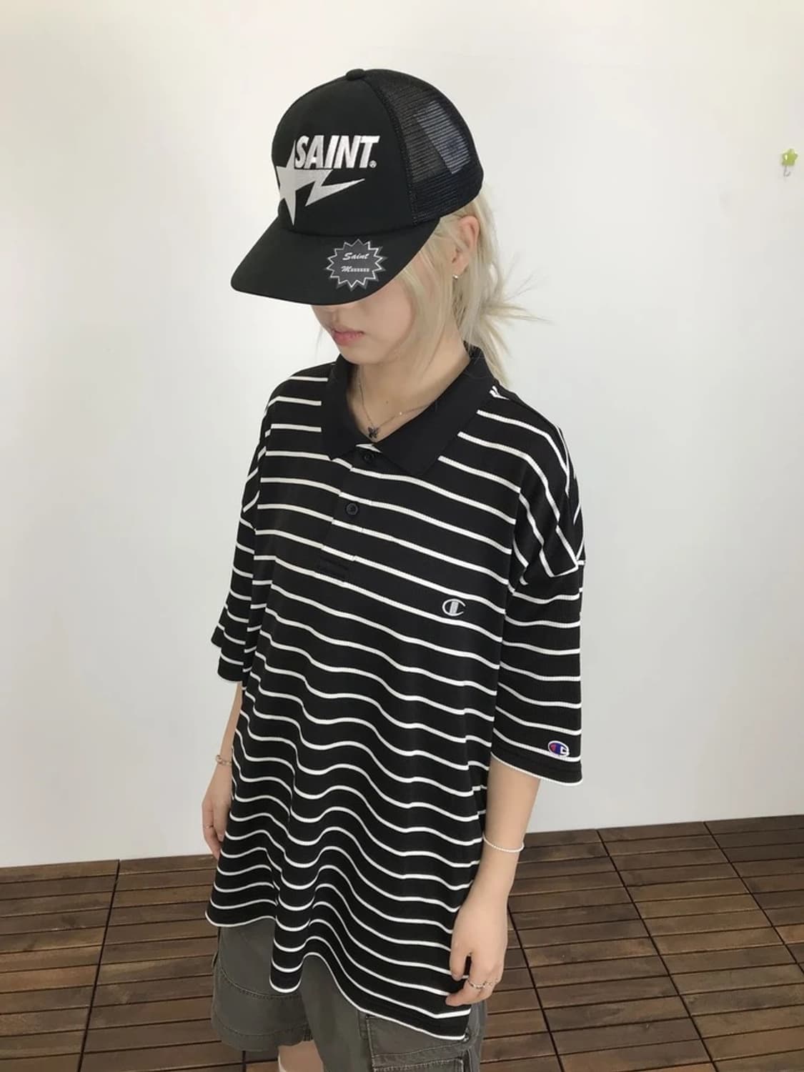 Champion Stripe Polo Shirt 상품이미지2