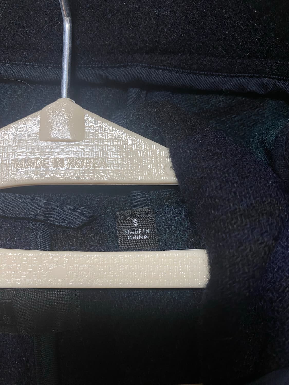 유니클로 네이비 더플 떡볶이코트 (S) 상품이미지3