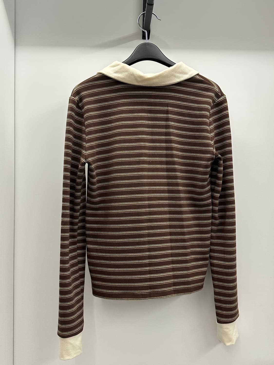 크랭크 멀티 스트라이프 폴로 셔츠 브라운 상품이미지8