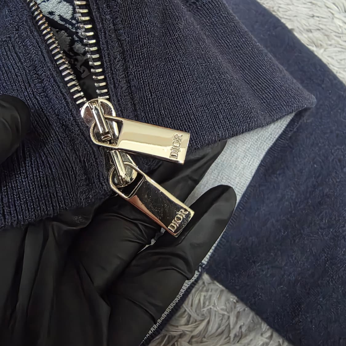 {클로젯}[M][풀구성]디올 캐시미어 오블리크 후드집업 상품이미지8