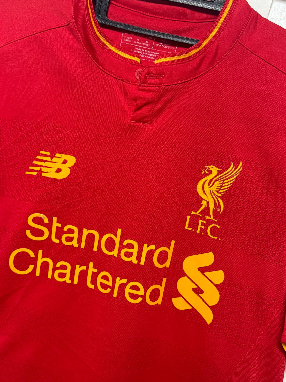 16-17 리버풀 홈 뉴발란스 유니폼 반팔 상품이미지2