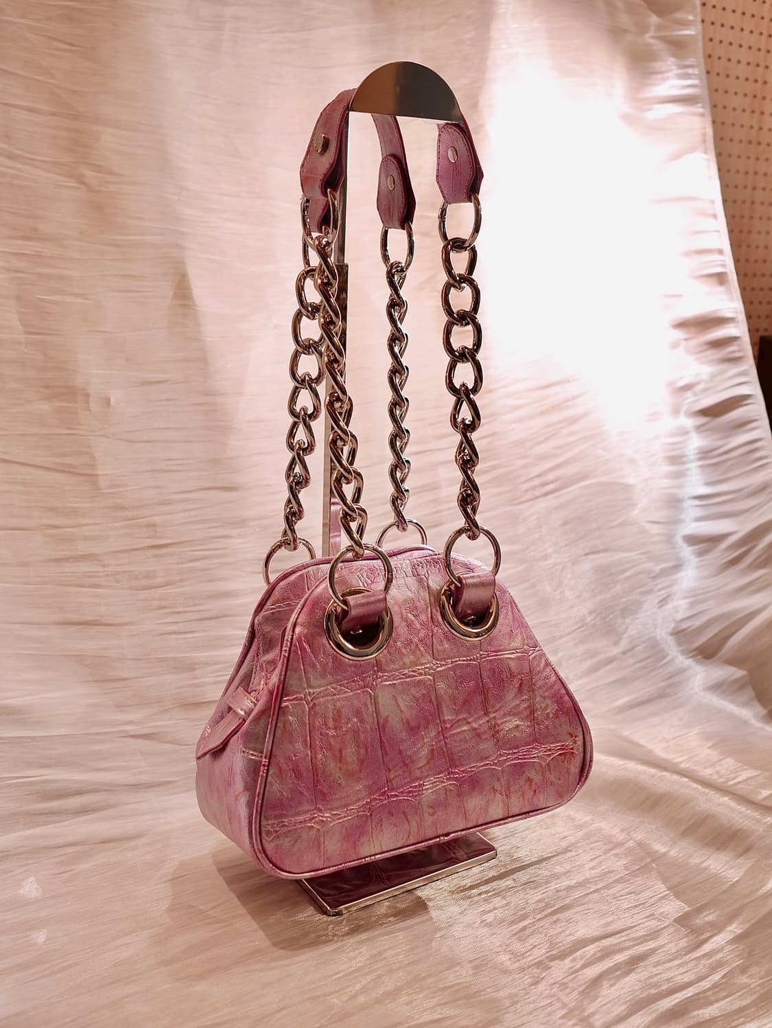 레어 ] 비비안웨스트우드 아카이브 핑크 야스민 숄더백 상품이미지8