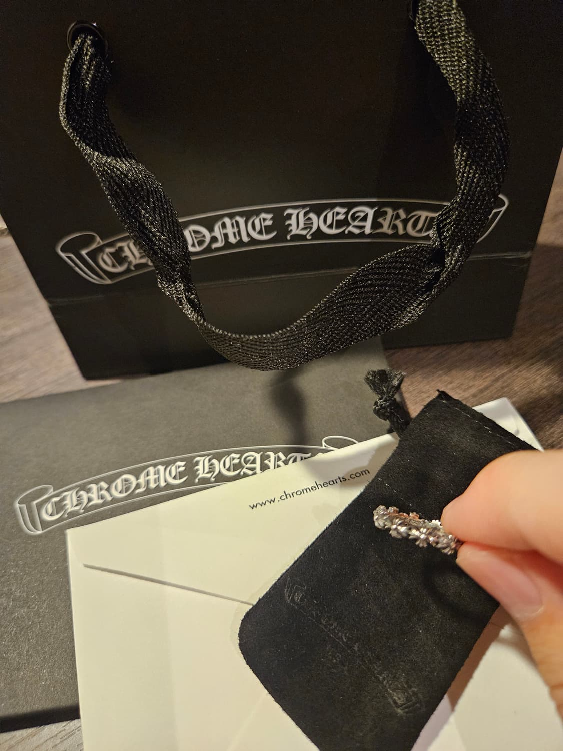 [US5]크롬하츠 타이니 E CH 플러스 밴드 링 상품이미지2