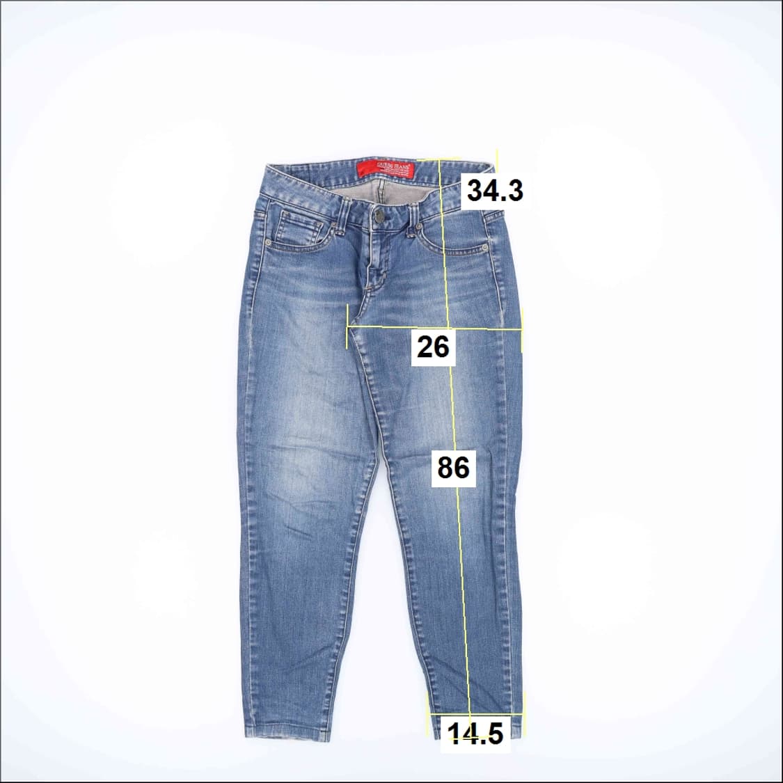 [81] 게스 워싱 데님 팬츠 바지 1211J1 상품이미지5