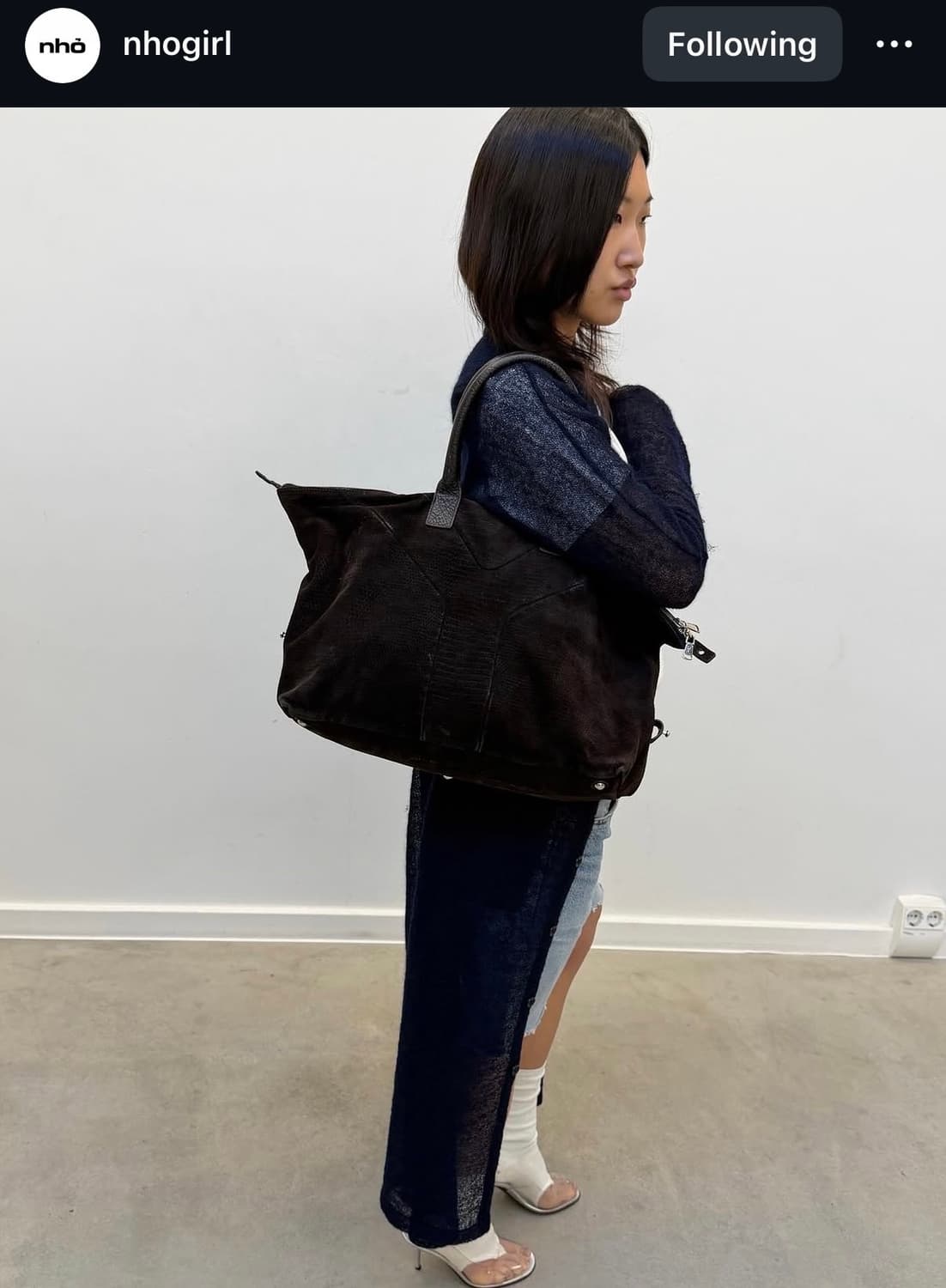 입생로랑 이지백 / Y 레더 보스턴백 상품이미지10
