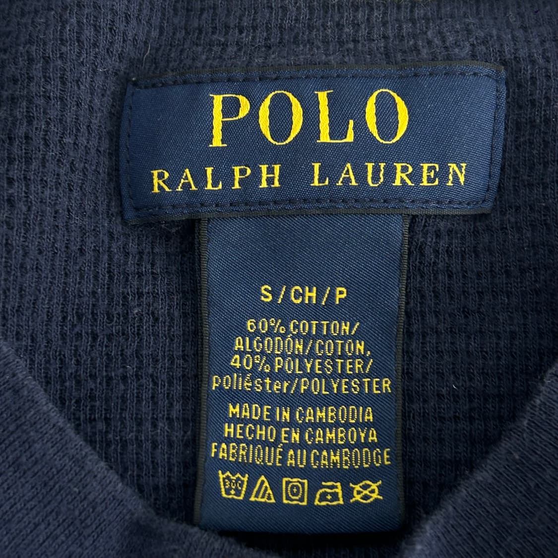 Polo 폴로 화이트 포니 네이비 와플 니트 상품이미지5