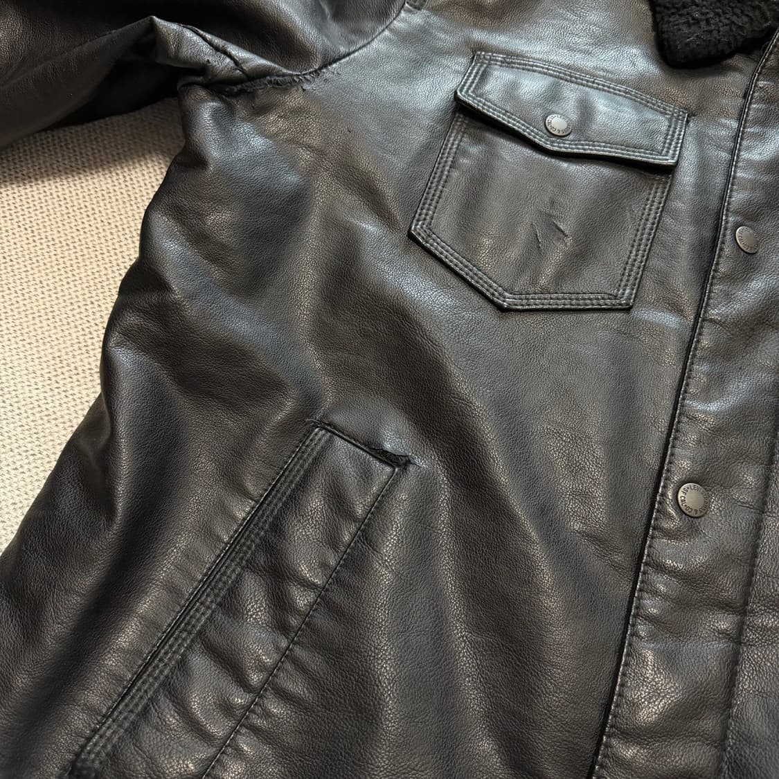 리바이스 레더 쉐르파 자켓 상품이미지3
