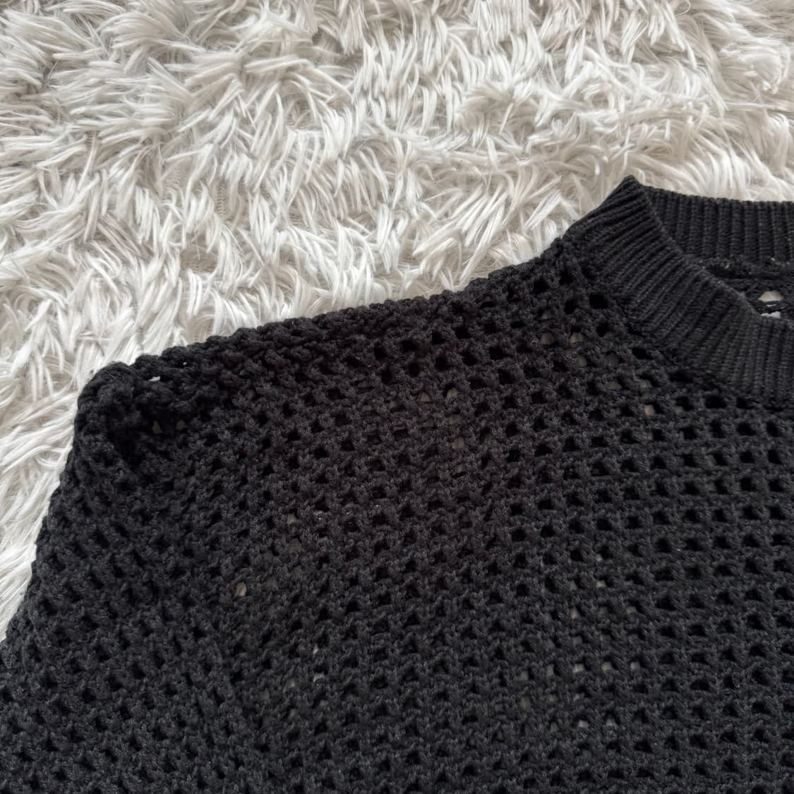 WEEKEND 일본빈티지 니트 맨투맨 시스루 보세 긴팔 xxl 110 상품이미지1