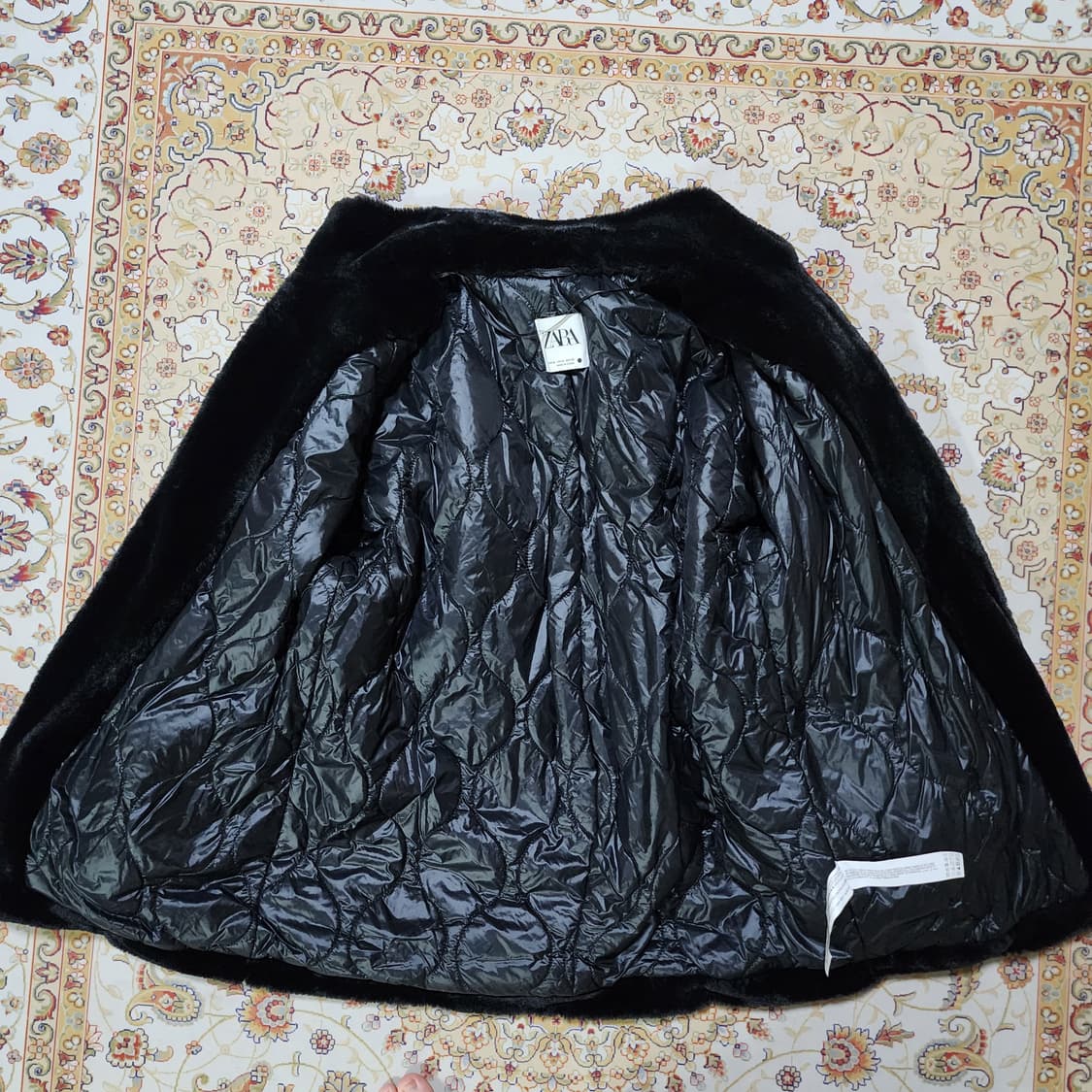 자라 투웨이지퍼 페이크퍼 자켓 m 상품이미지3