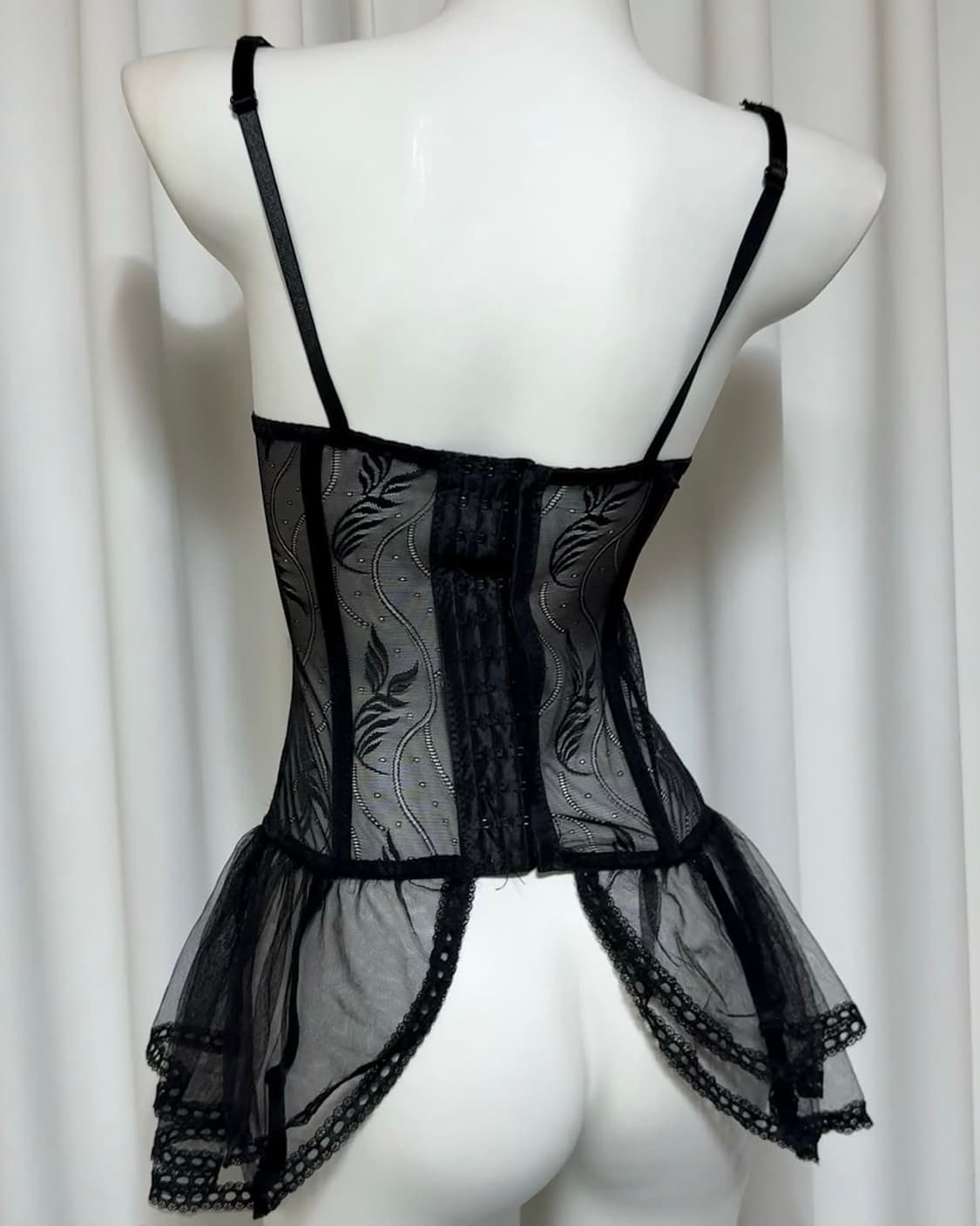 빈티지 갸루st 블랙 코르셋 상품이미지2