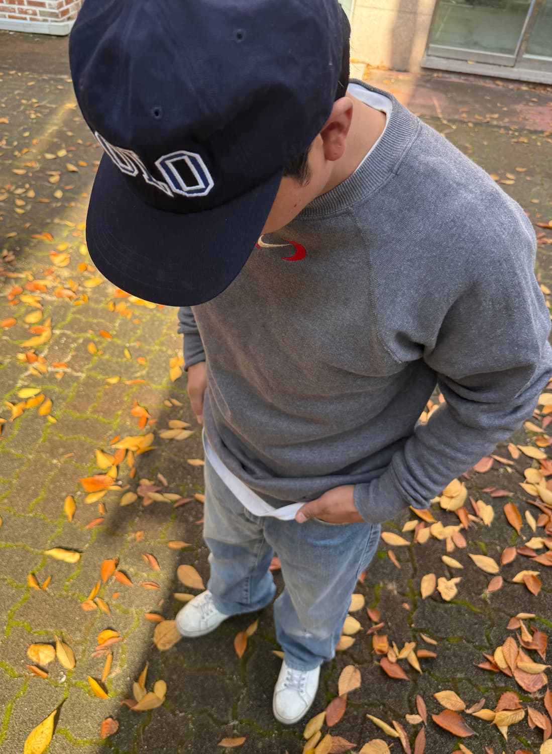 90s Nike 더블 레드 스우시 나이키 스웻셔츠 Made in usa 상품이미지1