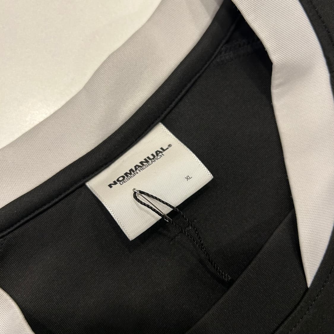 [XL] 24ss 노매뉴얼 NOMANUAL 검정 반팔 티셔츠 B193 상품이미지4