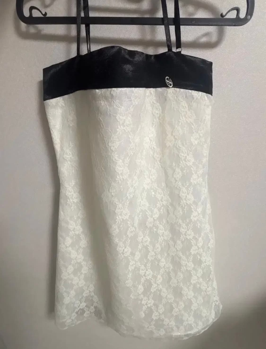 아이토브서울 새틴 레이스 레이어드 원피스 스커트 연말룩 판매 상품이미지2