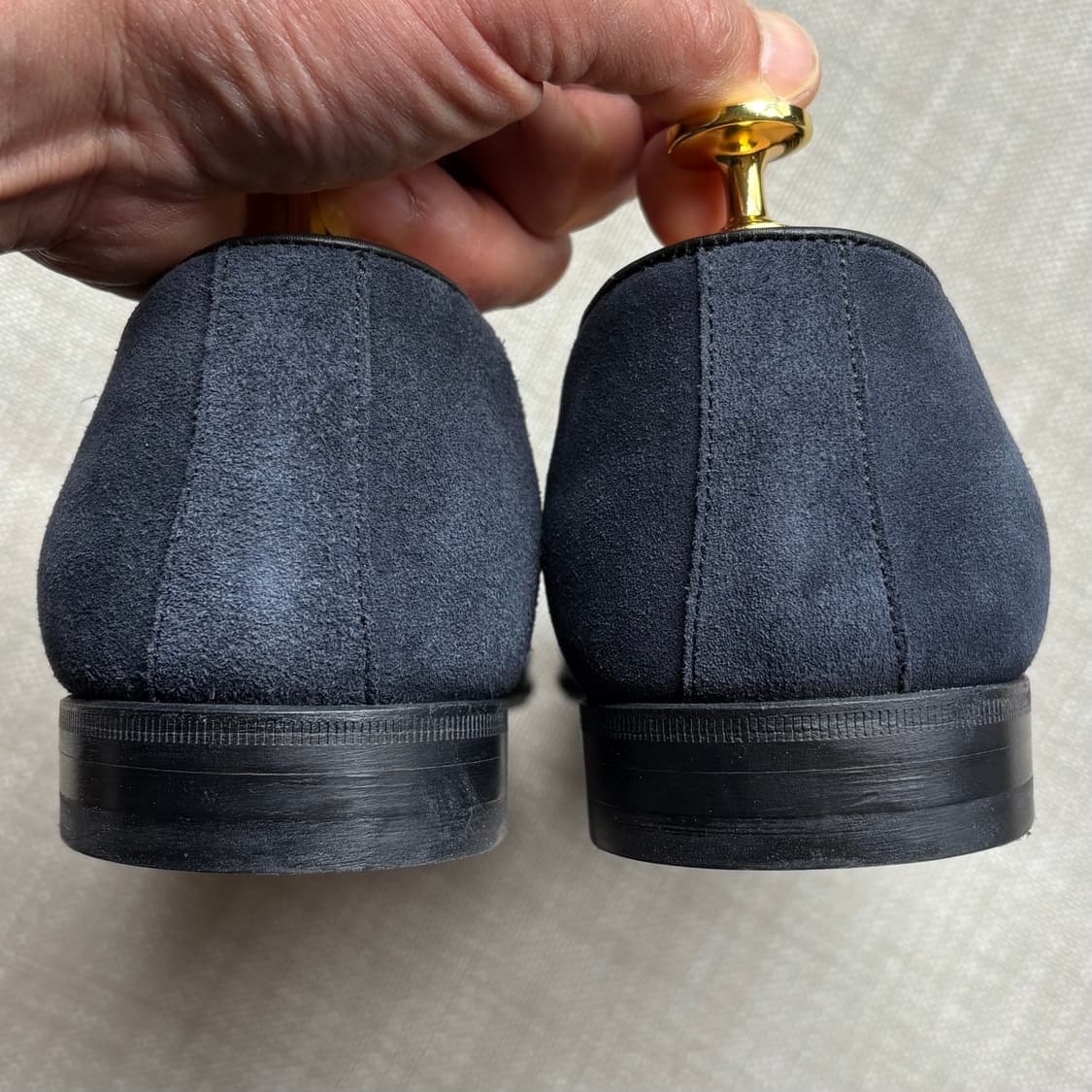 [260] 새제품 Berwick 4950 벨지안 네이비 스웨이드 로퍼 상품이미지4