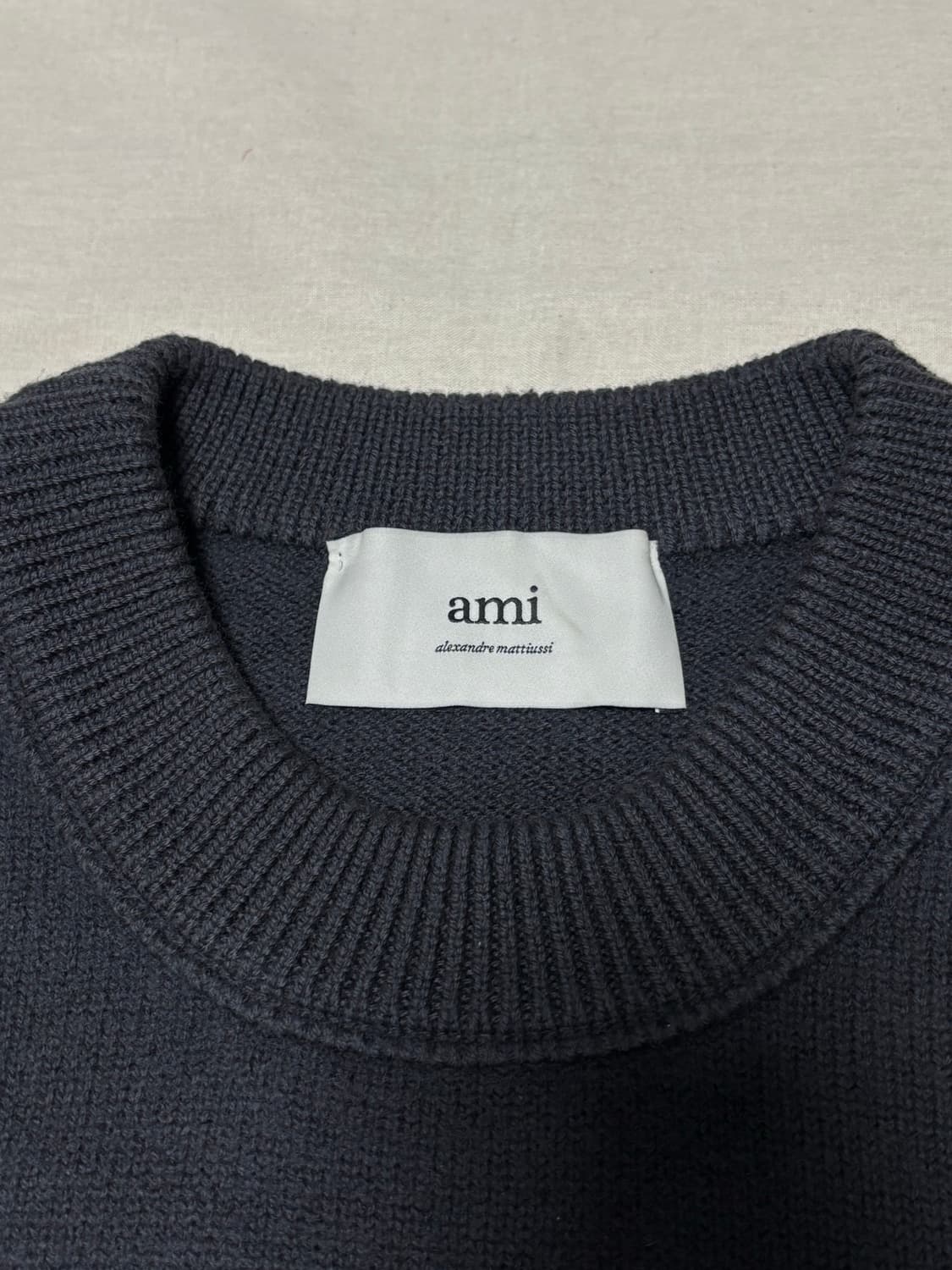 24fw) 아미 인타르시아 빅하트 로고 니트 [XL] 상품이미지2