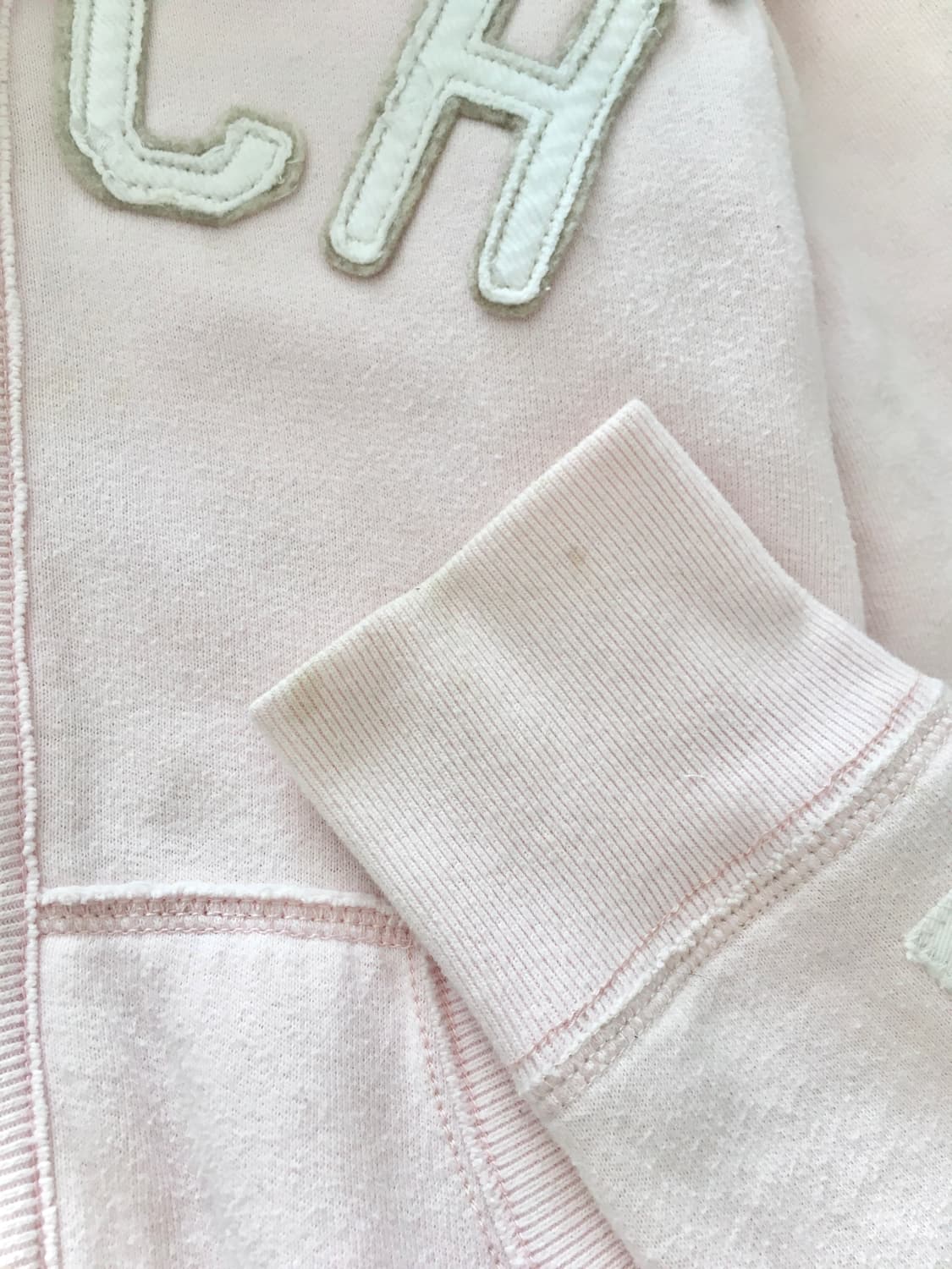 [가격제시] 아베크롬비 베이비핑크 로고 레터링 후드집업 핀터레스트 갸루 상품이미지4