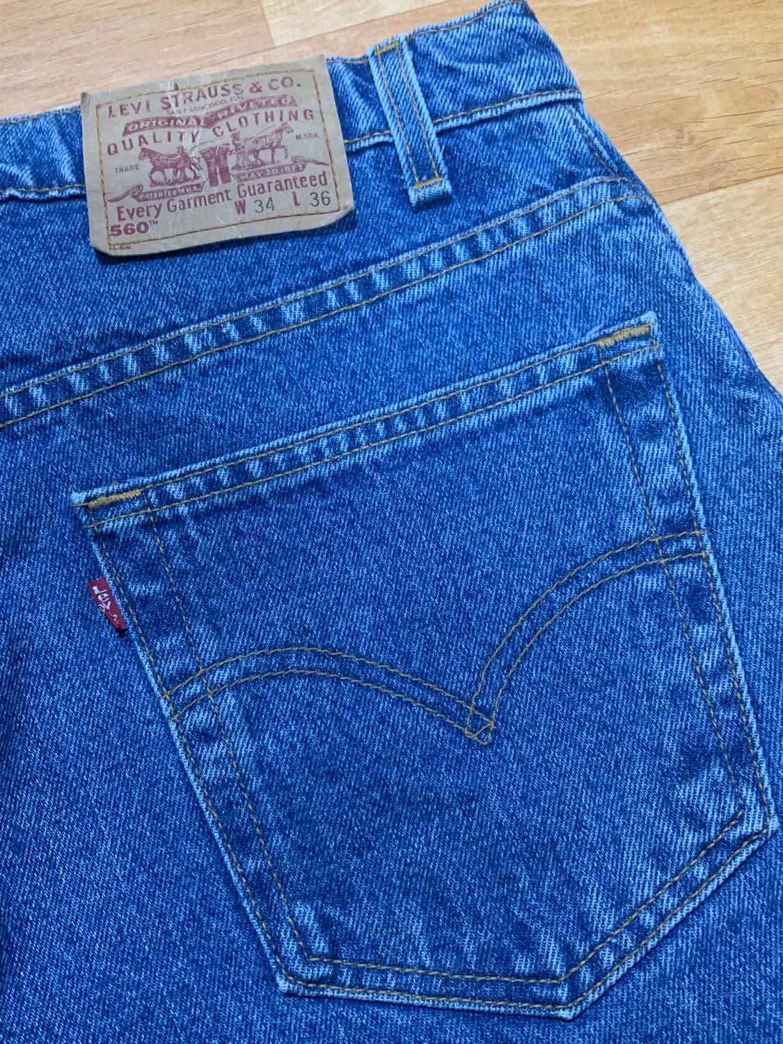 LEVIS 리바이스 560 루즈핏-테이퍼 레그(89년-메이드)유니색스 상품이미지9