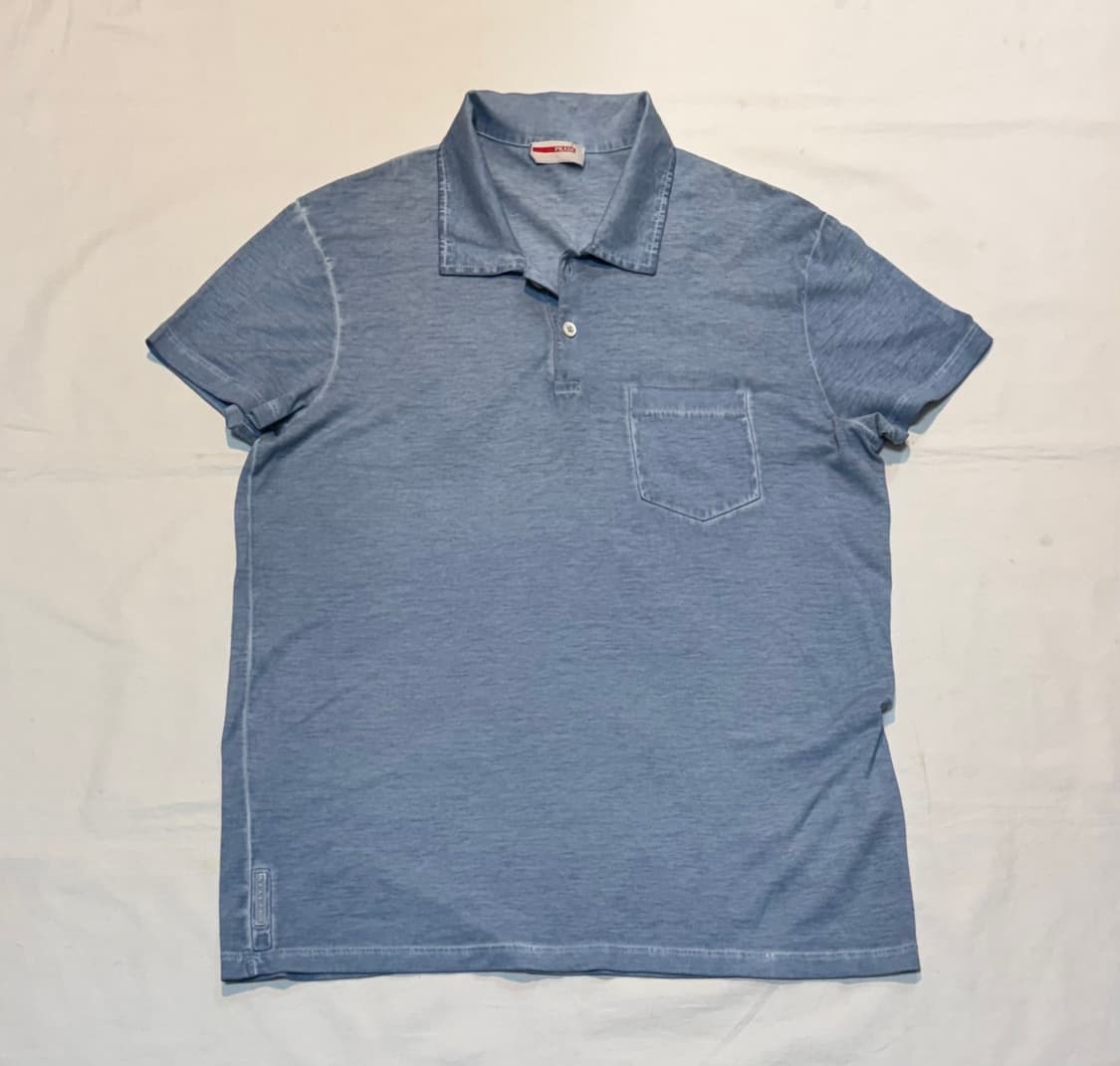 프라다 10FW 아카이브 가먼트 다이드 카라티 스카이블루 상품이미지1