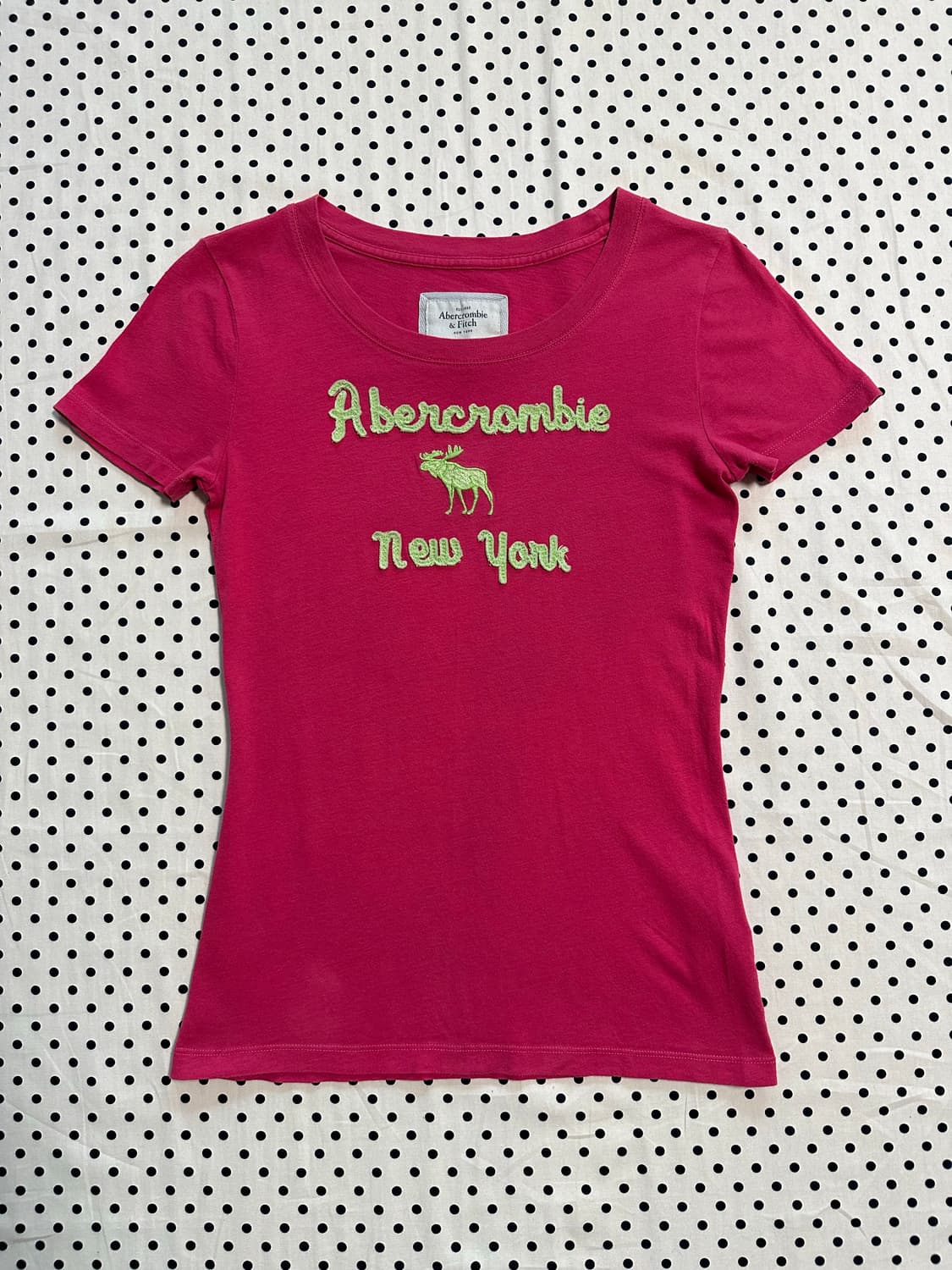 아베크롬비 로고패치 반팔티 y2k 갸루 상품이미지1