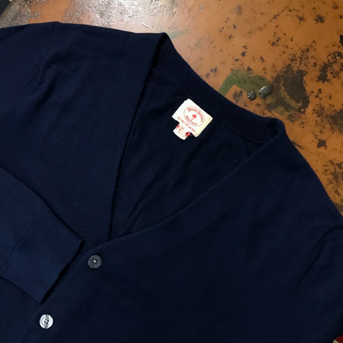 브룩스브라더스 네이비 피마코튼 가디건 남성 105 사이즈 상품이미지3