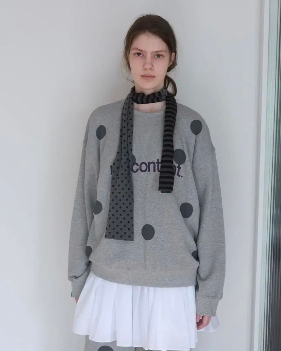 노컨텐츠 멀티 패턴 스카프 도트 스트라이프 머플러 땡땡이 상품이미지2