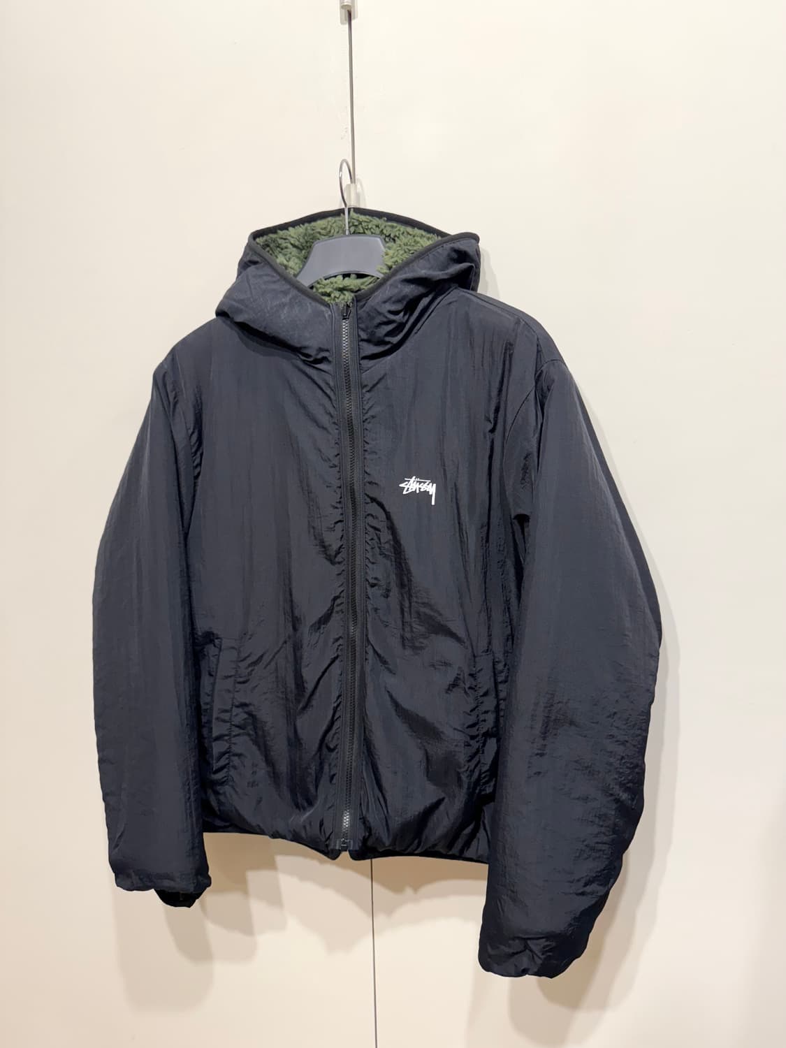 Stussy 스투시 쉐르파 자켓 올리브 상품이미지5