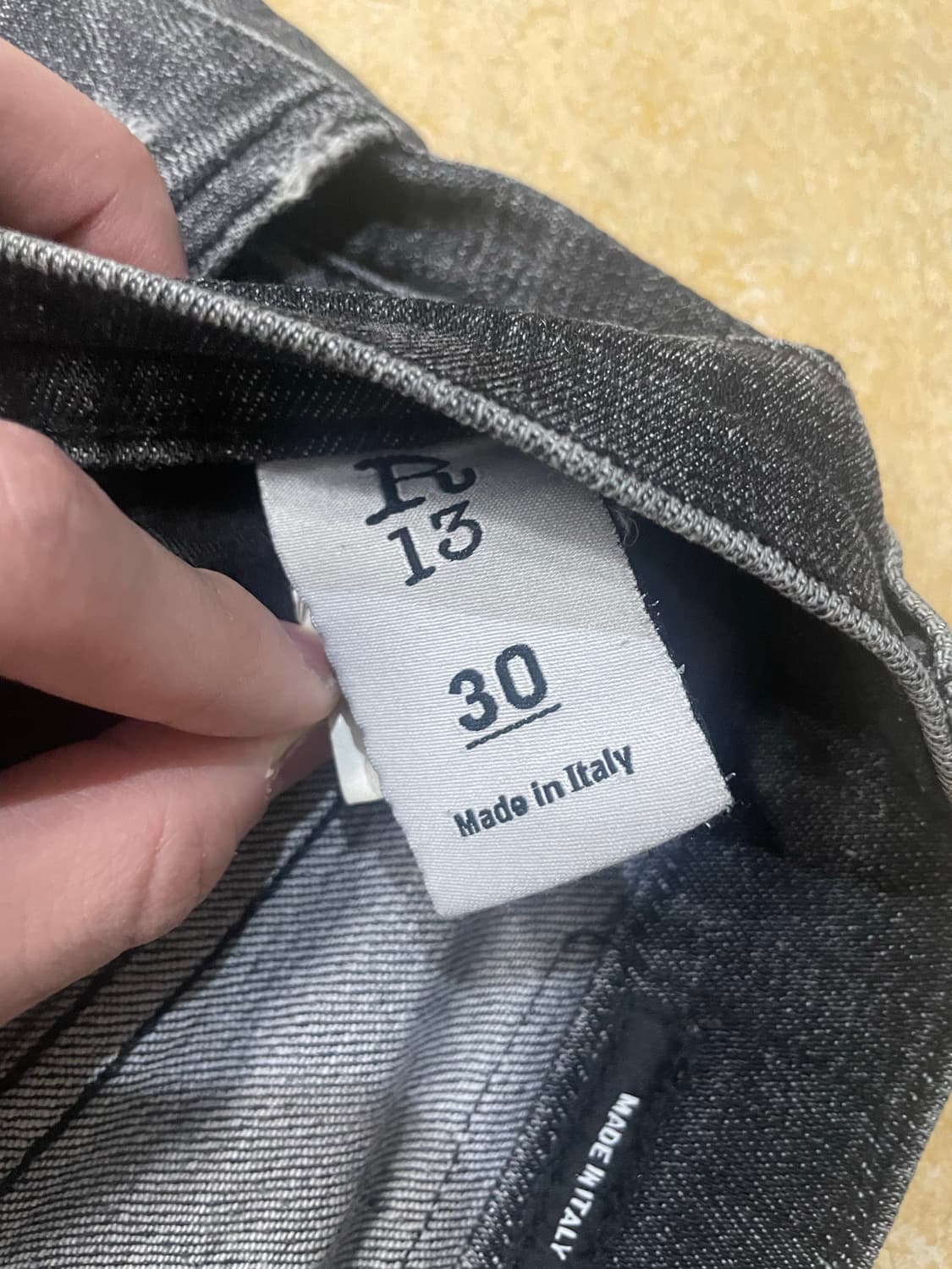 R13 알써틴 드랍 데님 진 상품이미지2