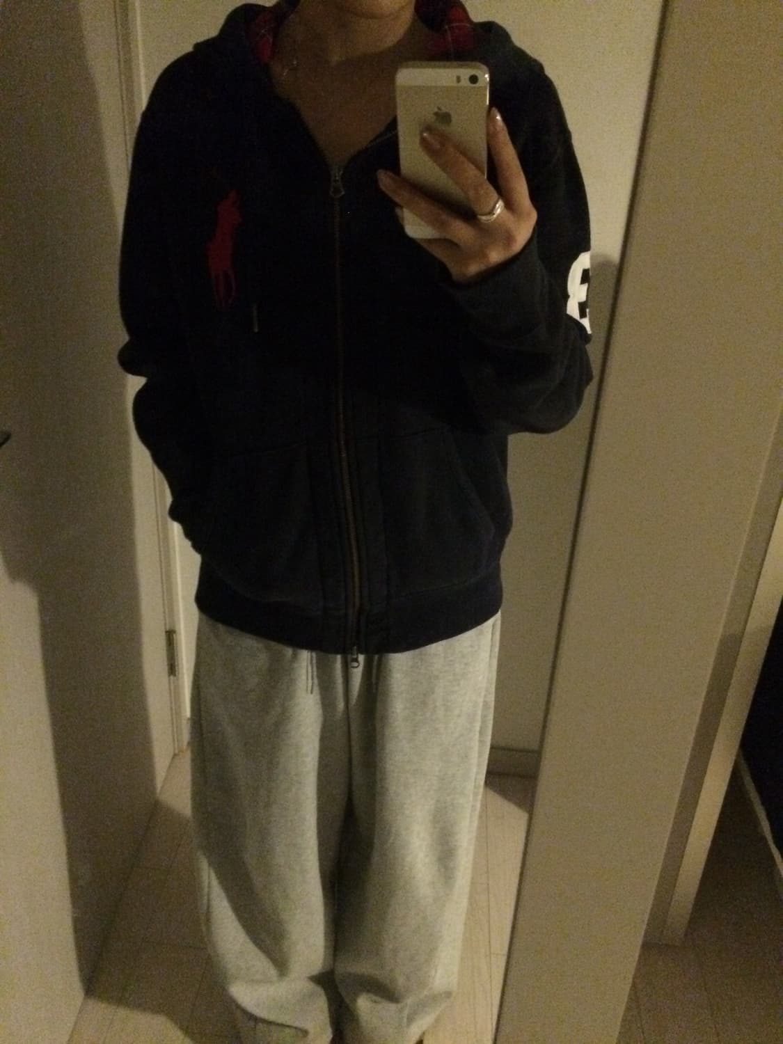 폴로 빅포니 네이비 후드집업 상품이미지5