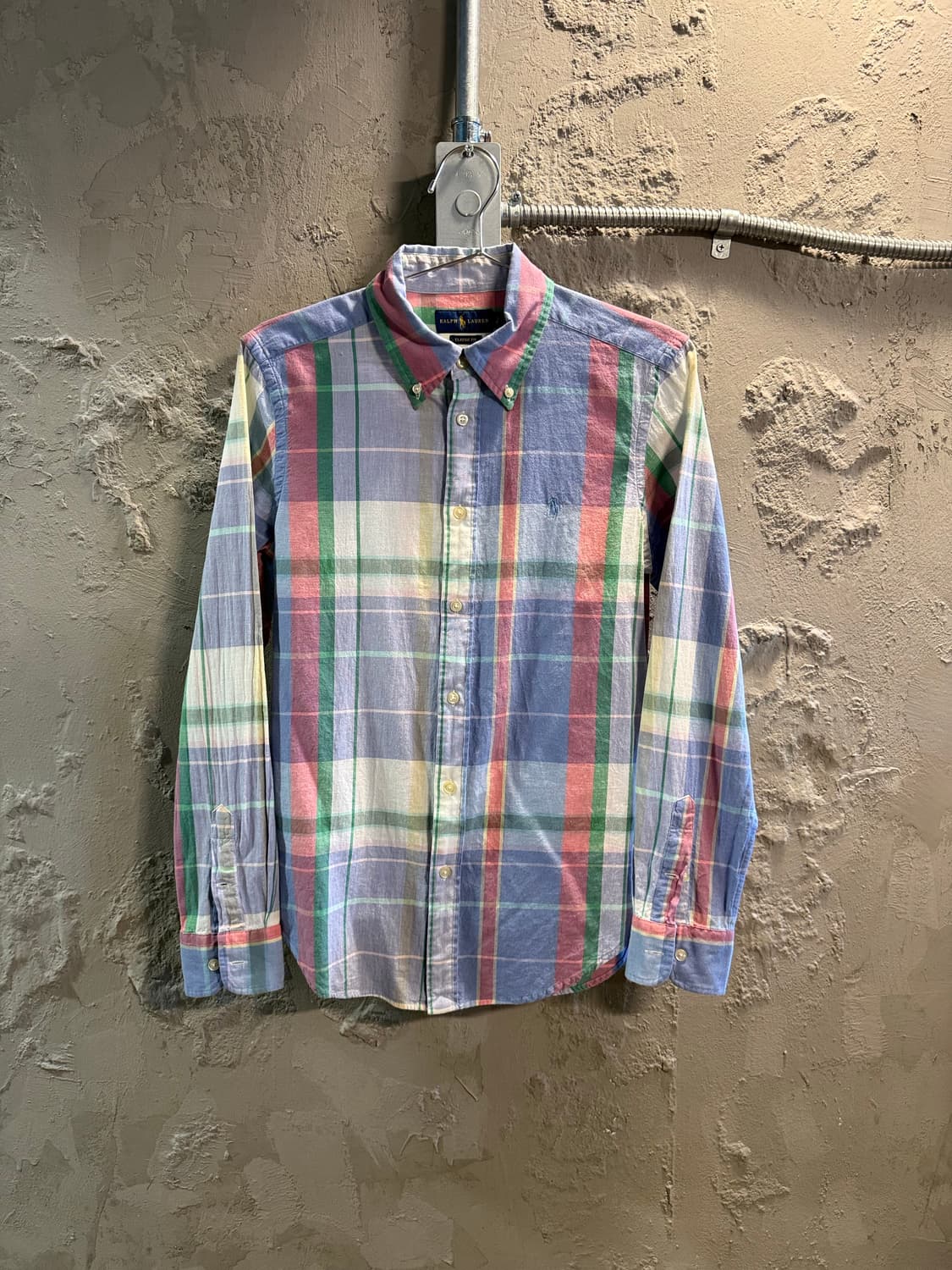 폴로 랄프로렌  클래식핏 마드라스 체크 셔츠 멀티컬러 S 상품이미지1