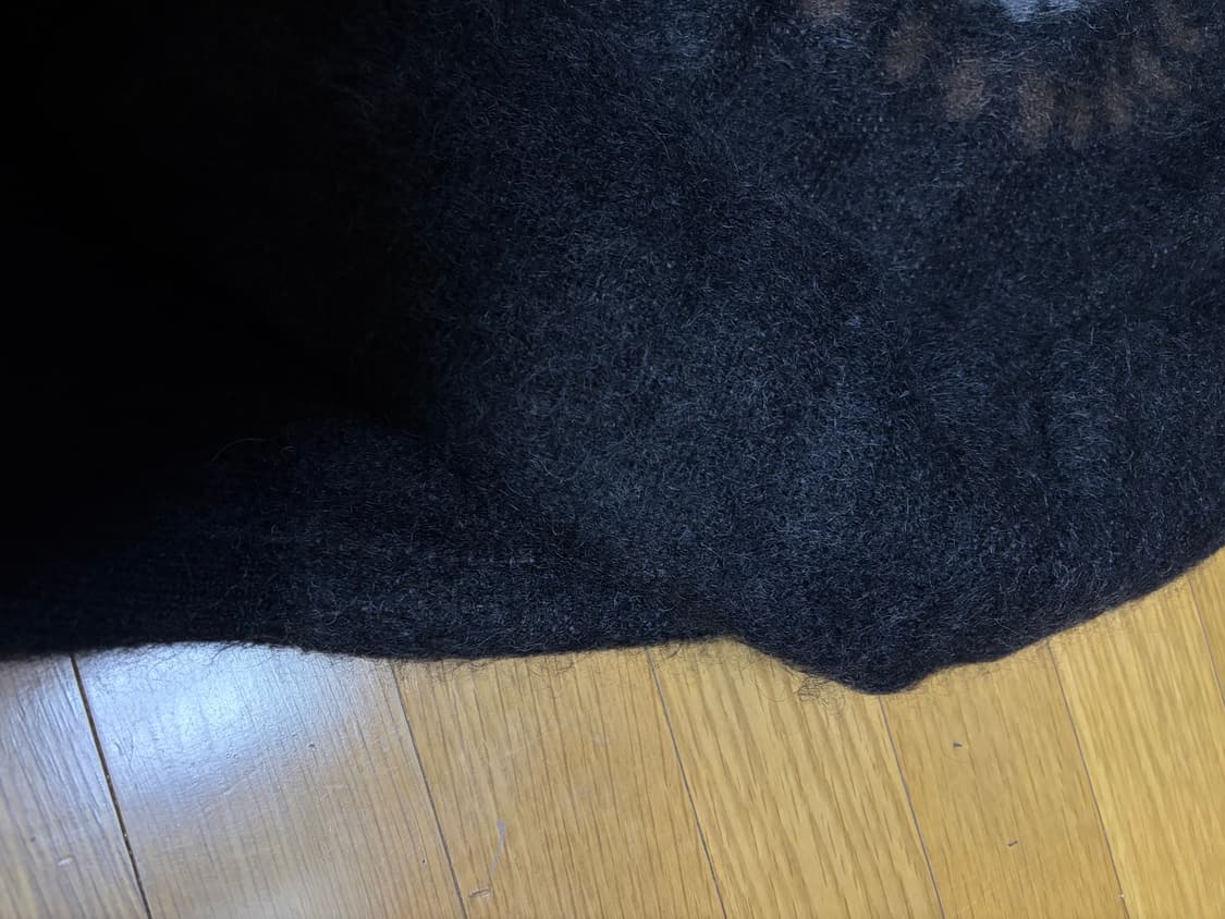 [2] 해칭룸 하나비 모헤어 가디건 블랙 상품이미지5