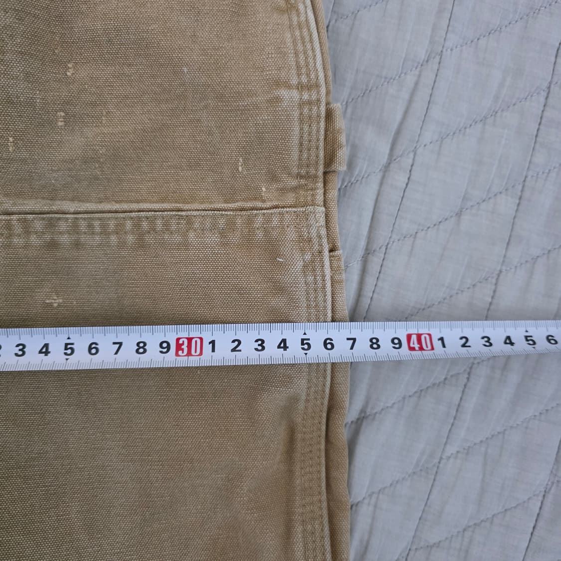 [38X30] 칼하트 더블니 B01 BRN 워크팬츠 쿨컨디션 T-7 상품이미지10