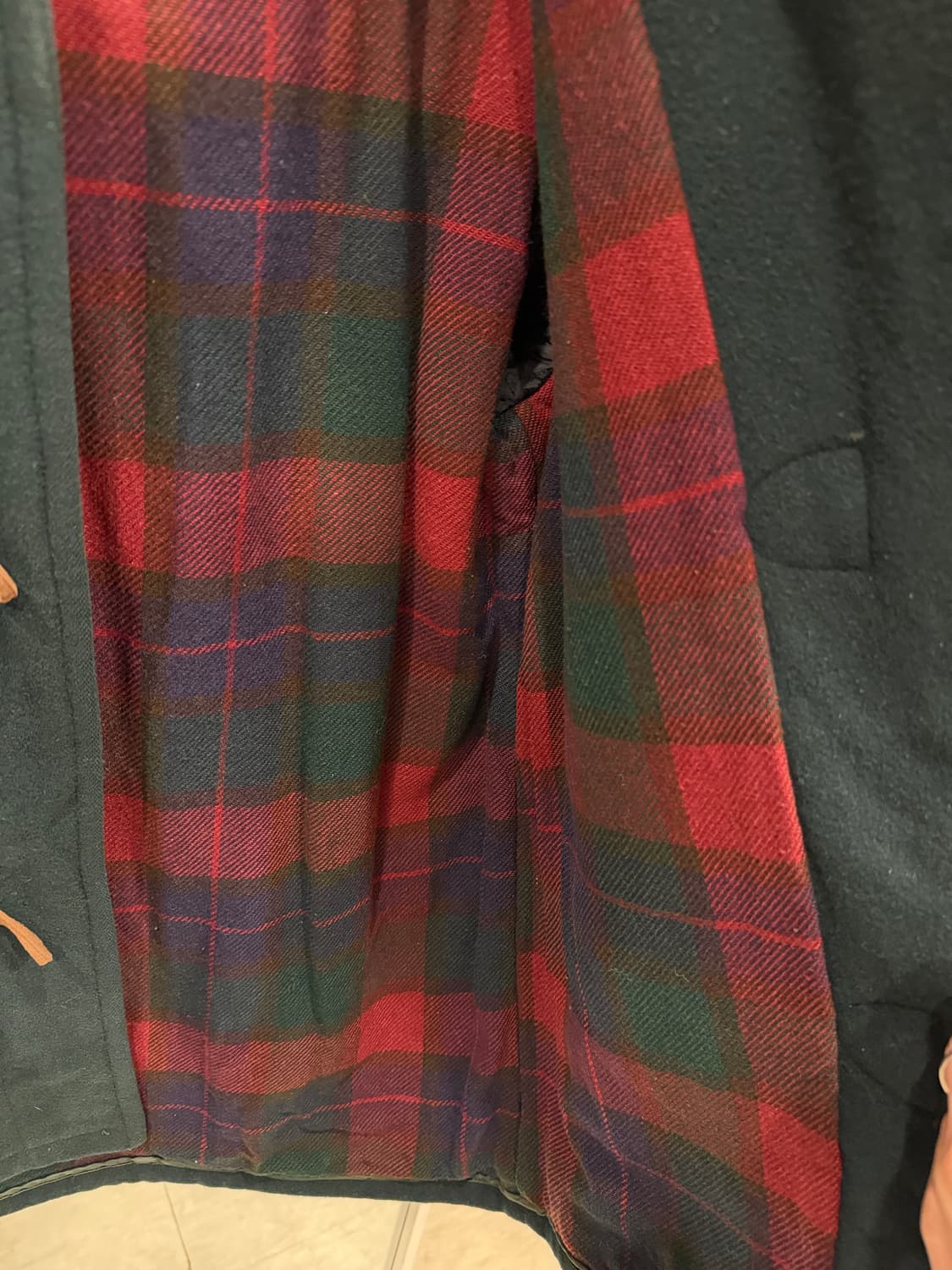 80s L.L.Bean 엘엘빈 울 집업 더플 코트 (made USA) 상품이미지6