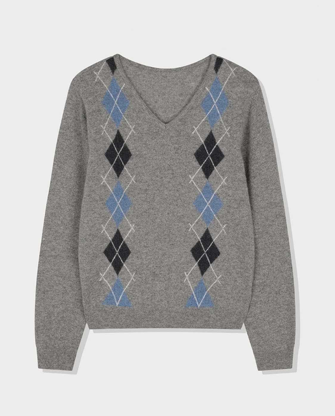 브렌다브렌든서울 아가일 니트 그레이 새제품 상품이미지2