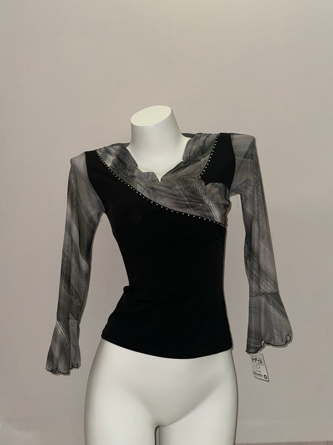 긱시크 브이넥 오리엔탈 7부 탑 상품이미지5