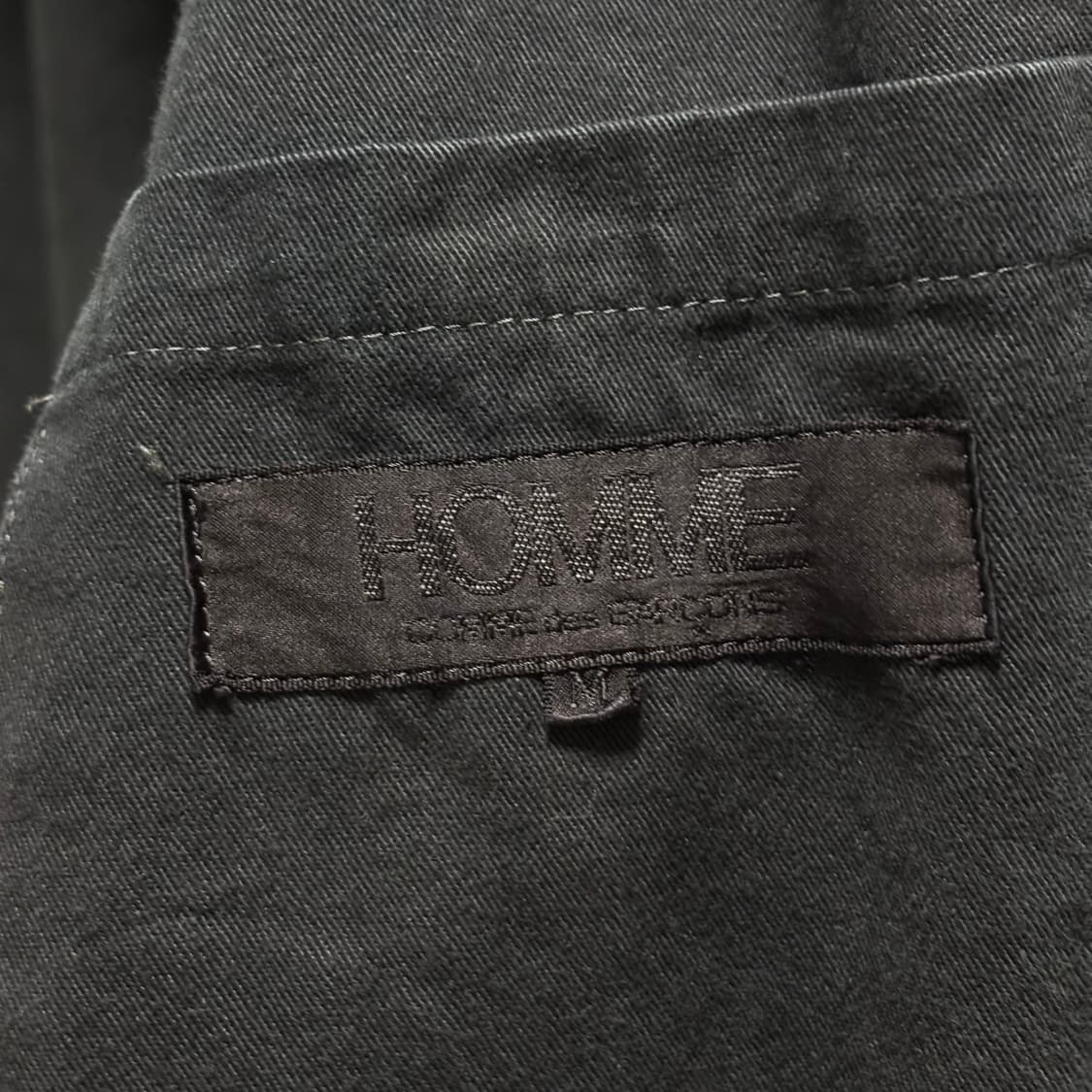 [M] 80‘s 꼼데가르송 옴므 (데카 옴므) 옆트임 코튼 재킷 상품이미지9