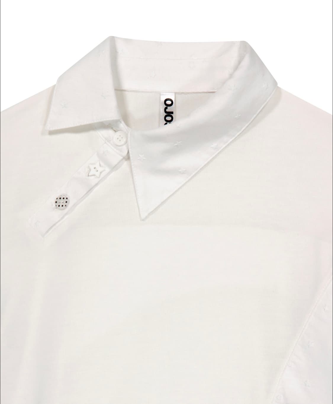 오호스 Starcut Jersey Collar Tee /Off White 상품이미지4