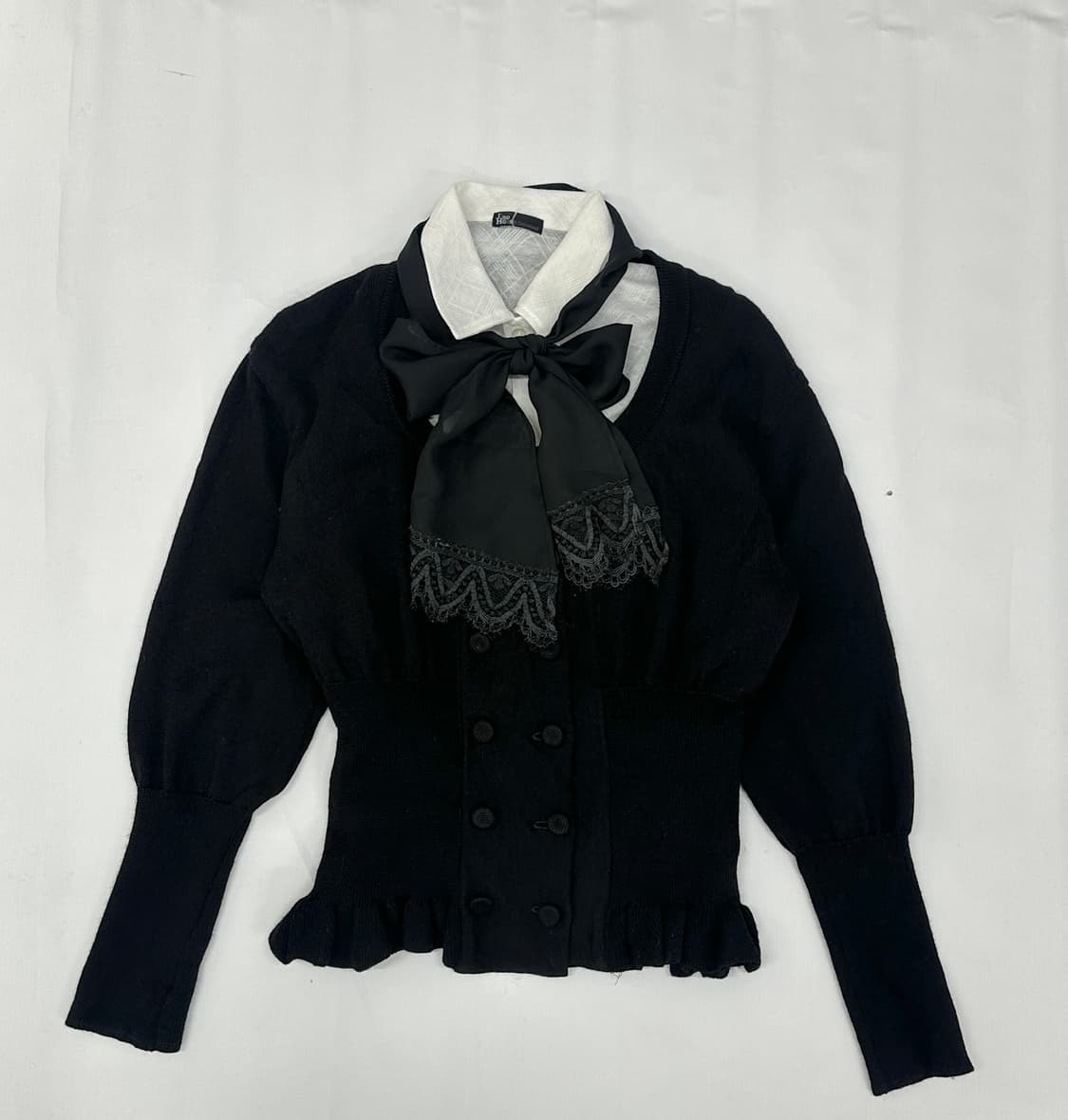 🖤슈슈룬 쇼콜라 블랙 갸루 코디세트🖤일본 교복 벌룬 넥타이 고스로리 상품이미지3