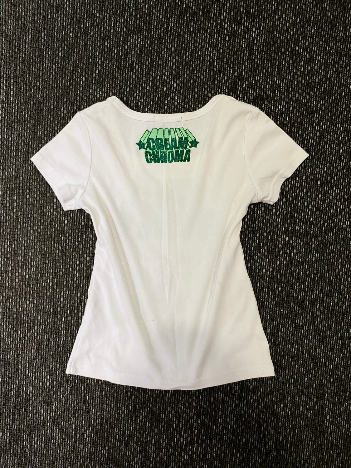와투케 y2K Green Lettering Slim Fit Tee 상품이미지6