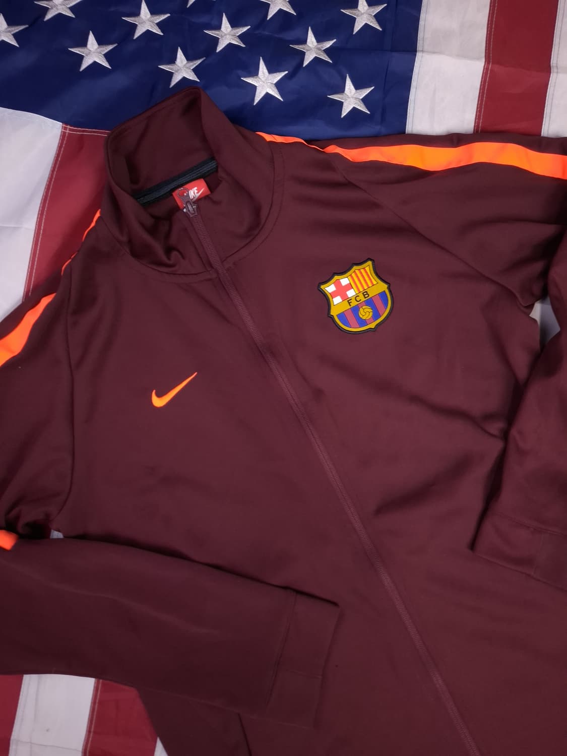 새제품급 오리지날 나이키 FC 버간디 바르셀로나 져지 상품이미지2