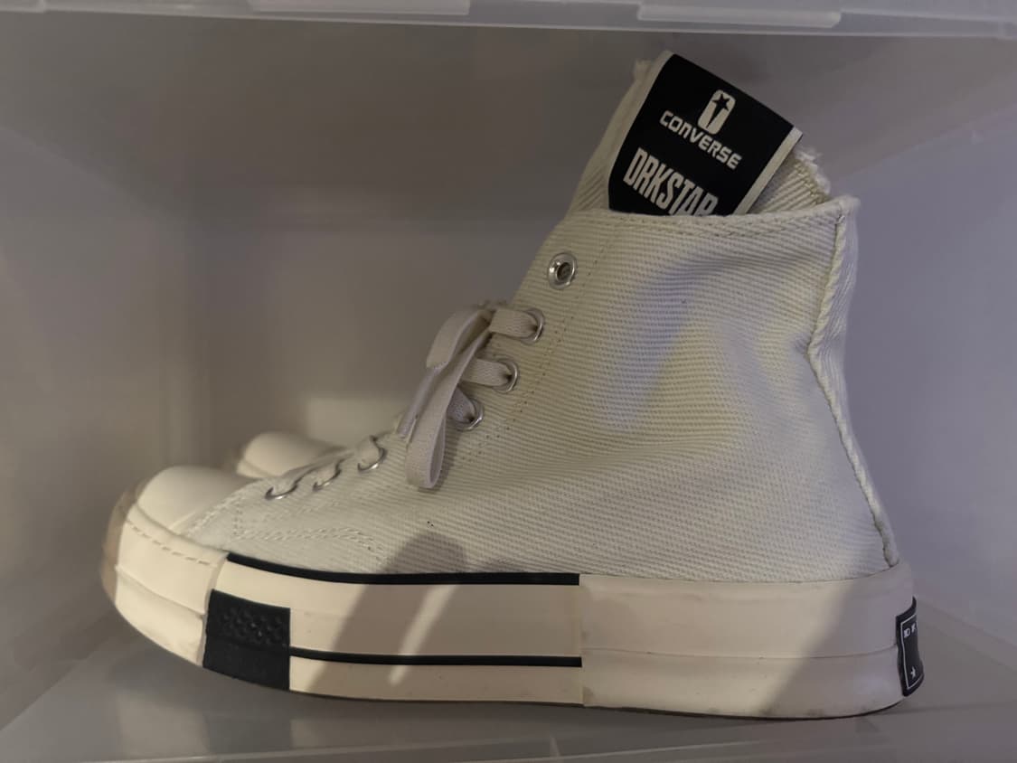 270 릭오웬스 컨버스 다크스타 다크쉐도우 화이트 상품이미지1