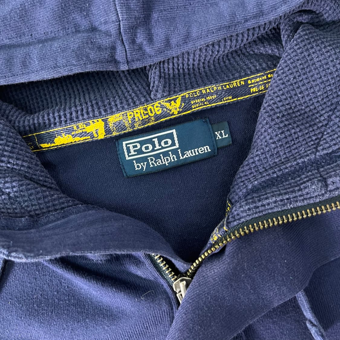 105 폴로랄프로렌 배색 반집업 후드티 상품이미지3