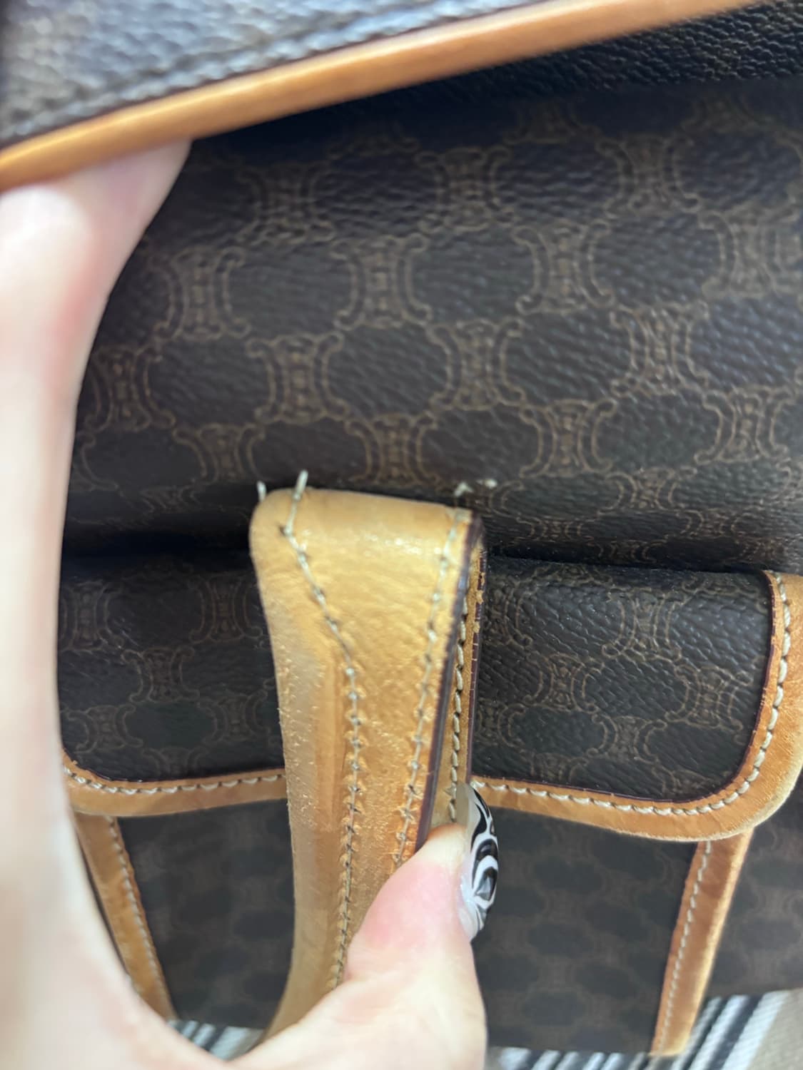 셀린느 빈티지 트리오페 마카담 토트백 숄더백 상품이미지10