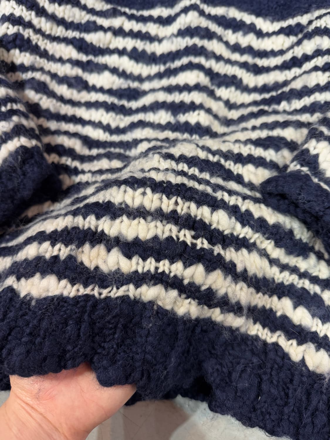 Handmade anchor 헤비 울 니트 상품이미지8